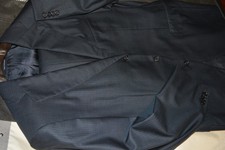 4295 Ermenegildo Zegna 15milmil15 Navy Wool Blue Stripe Wool Suit 40R 36W