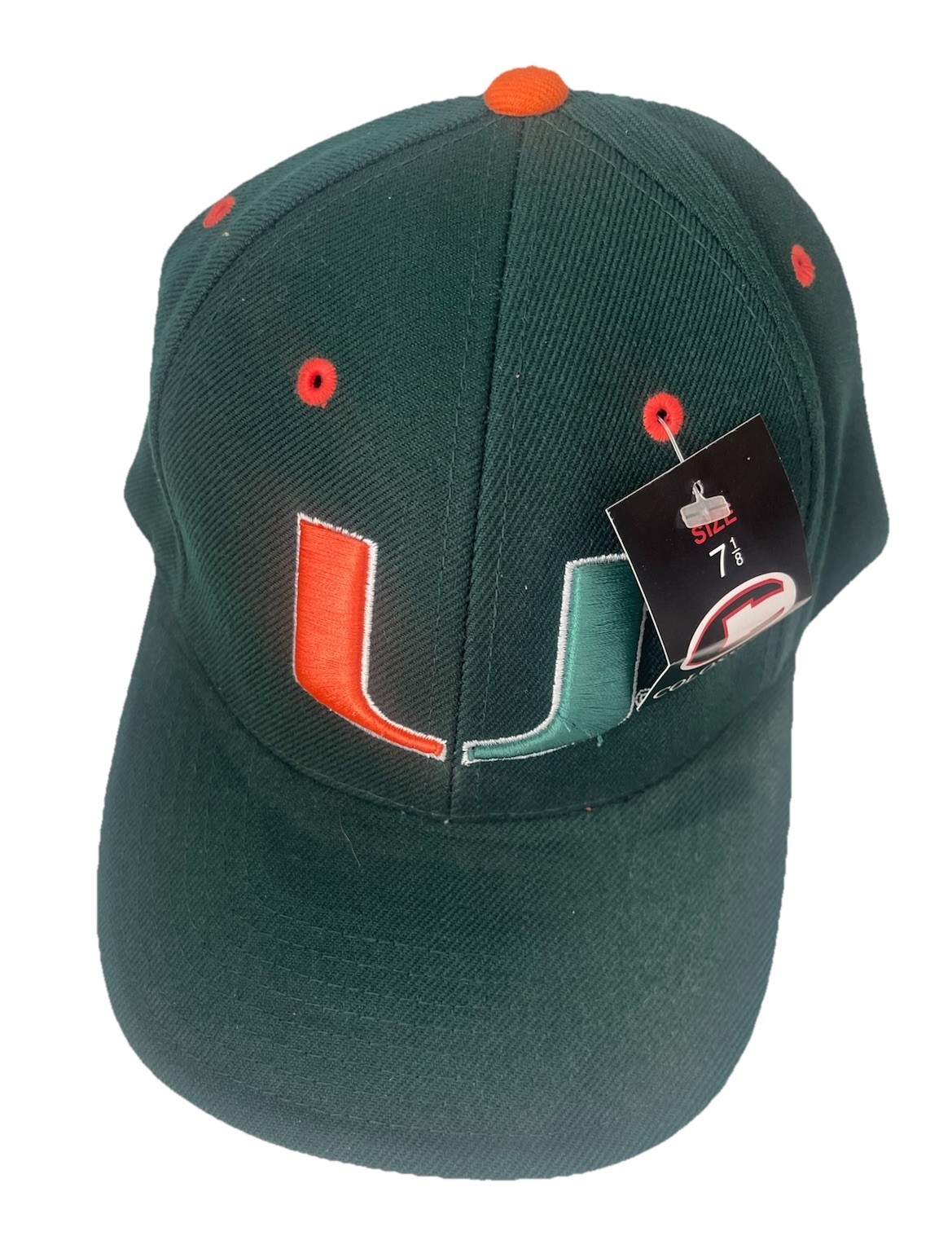 *NEW*Miami Hurricanes!!  Lot Of 30 Fitted Hats  Sizes 7 1/2, 7 3/8, 7 1/8