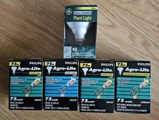 Plant Grow Light Bulb Lot Philips Agro Lite 75w Ge House Garden 65w Nos 5 Pc