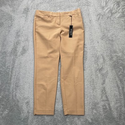 Express Pants Womens 8R Brown Editor Ankle Straight Leg Cotton Stretch Business