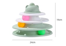 4 Level Cat Track Ball Tower Puzzle Toy