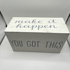 Wood Plaque Sign Tabletop Freestanding Painte...