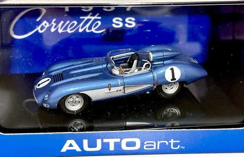AUTOart 1:43 Chevrolet Corvette SS 1957 - Blue - 51051