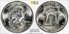 1960-P PCGS MS63 FBL Franklin Half Dollar w/ Nice Luster & Great Eye Appeal