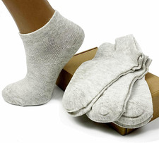 Men's Flax Linen Ankle Socks Quick-Drying Finely Made Mesh-knitted