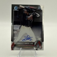 2025 Bowman Chrome 1st Jansel Luis Auto Prospect  Diamondbacks CPA-JLU 