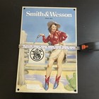 VINTAGE SMITH & WESSON GASOLINE MOTOR OIL PORCELAIN SIGN — photo 3