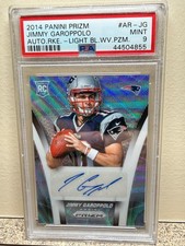 Jimmy Garoppolo 2014 Prizm #AR-JG RC AUTO 32/35 PSA 9 Mint