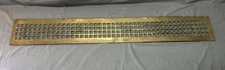 VTG 5X48 Brass Cold Air Return Grill Floor Wall Ceiling Heat Vent Old 1259-25B