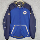 Indianapolis Colts Nike On Field Therma Fit NFL Mens Sz L Hooded Full Zip Jacket