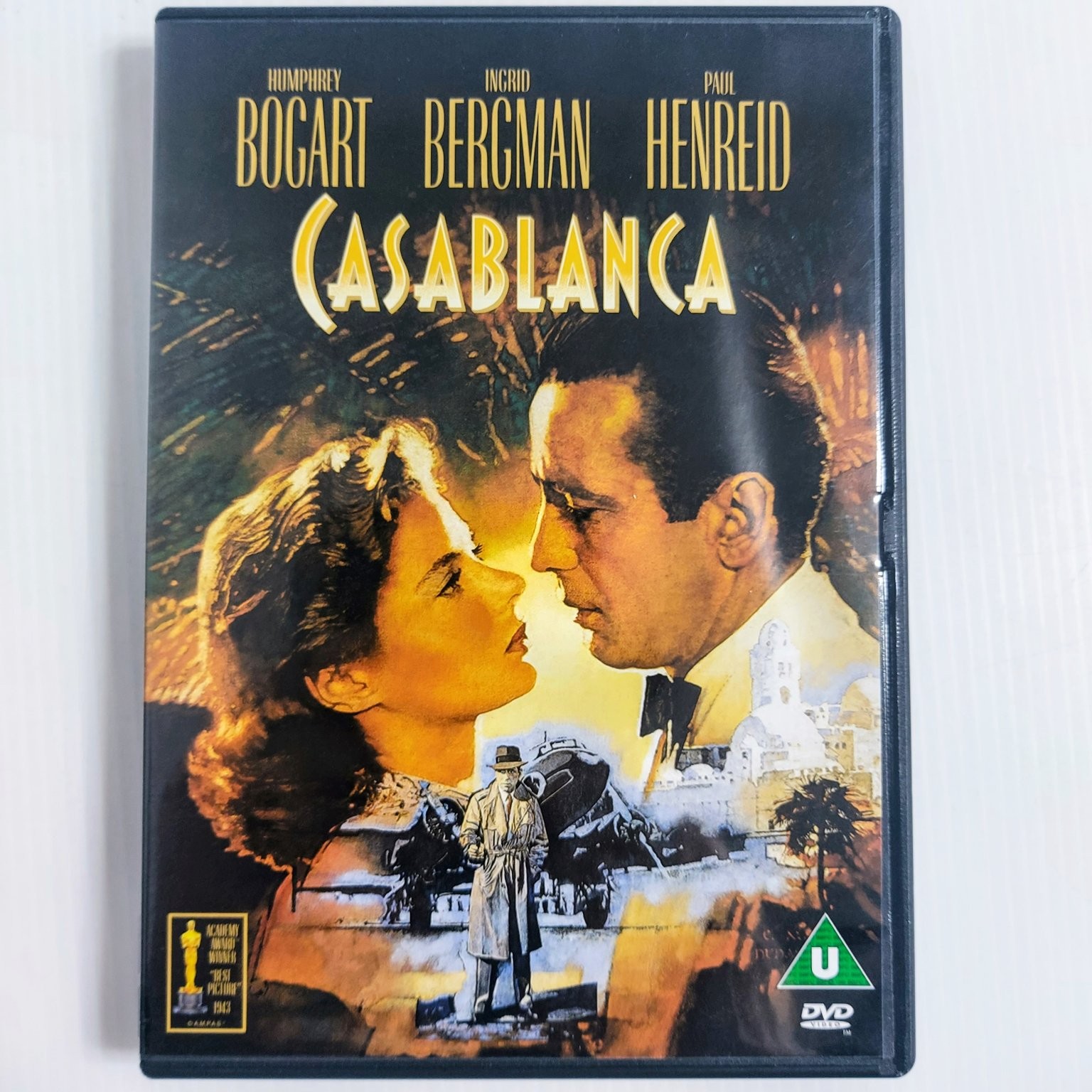 Casablanca DVD 1943 Bogart, Bergman, Henreid, Classic Romance Drama Film