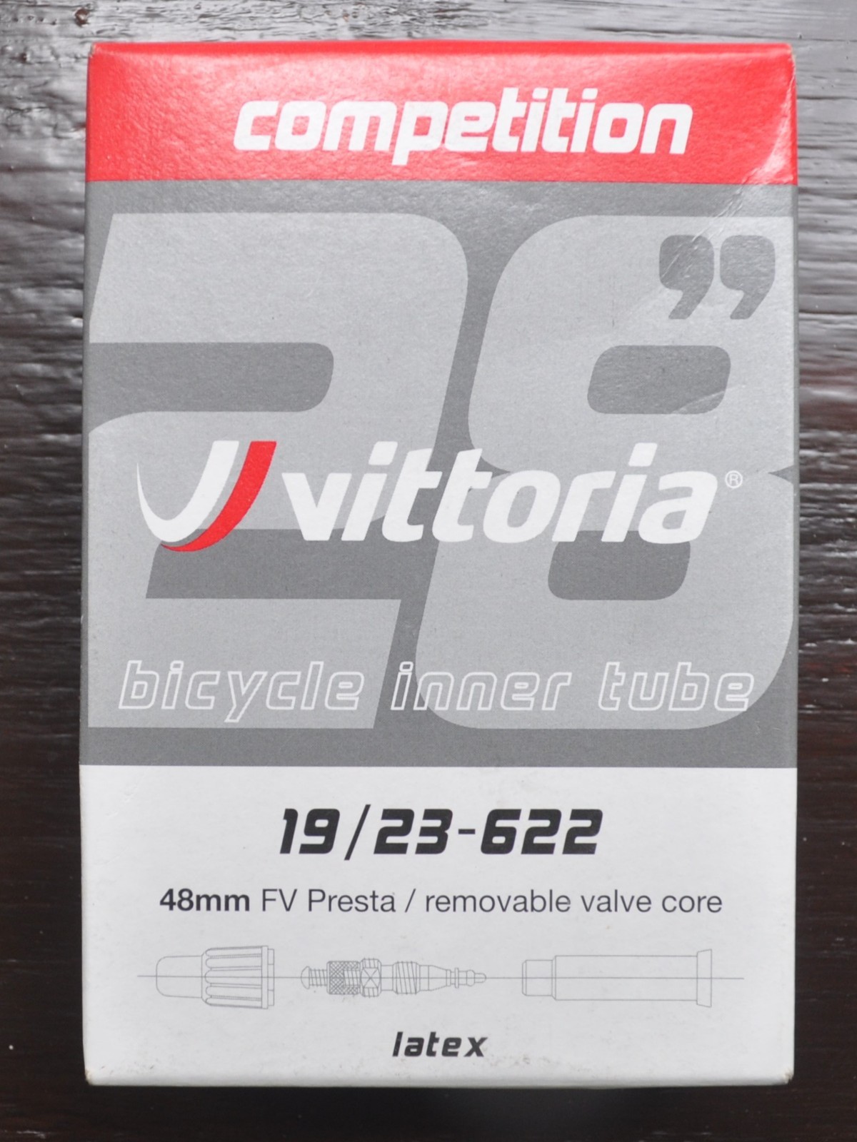 NEW ! VITTORIA COMPETITION Latex 19 / 23 - 622 FV Presta 48mm Bicycle Inner Tube