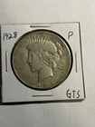 1928-P $1 Peace Silver Dollar XF Key Date Philadelphia Mint