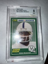 1989 Score #272 Andre Rison Rookie RC SGC 8 COLTS
