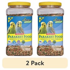 Premium Parakeet Food Mix 5lb Jar 2 Pack Seed Blend for Birds