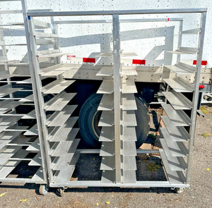 Cres Cor 22072420A 20 Tray Side Load  Double Full Height Aluminum SHEET PAN RACK