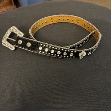 Nocona Women  s Western Bling Belt, With Crystal Crosses, Beautiful 28  