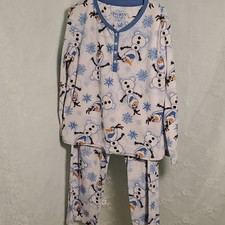 Frozen, Olaf PJ'S, 12/14, blue  White. Cozy soft.