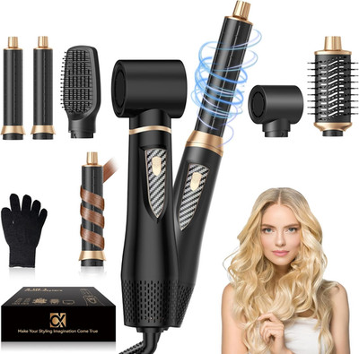 Neue Airstyler 5 in 1 Hairstyler Set, Ionen Föhnbürste Mit 30Mm Warmluft-Lockens