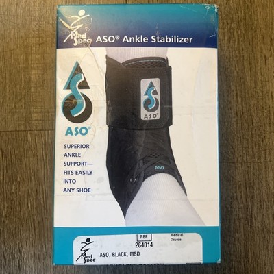 Med Spec 264014 Medium Size ASO Ankle Stabilizer - Black Fast Shipping