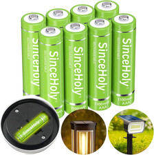 8-Pack 1.2V Rechargeable AAA Batteries, 1100Mah Nimh Precharged Tripl