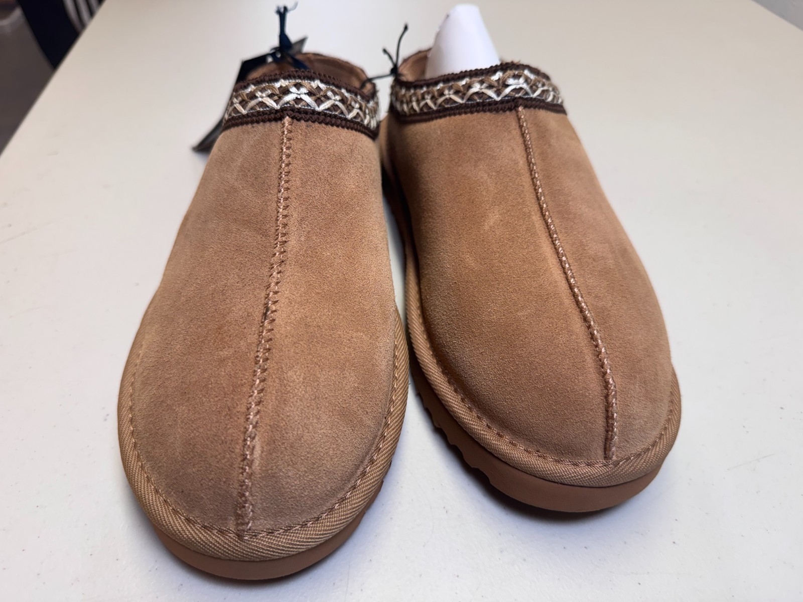 Jack Wills Womens Slip On Snug Shoes Slippers Beige Size UK 8 /41 New RRP £54.99 image 2