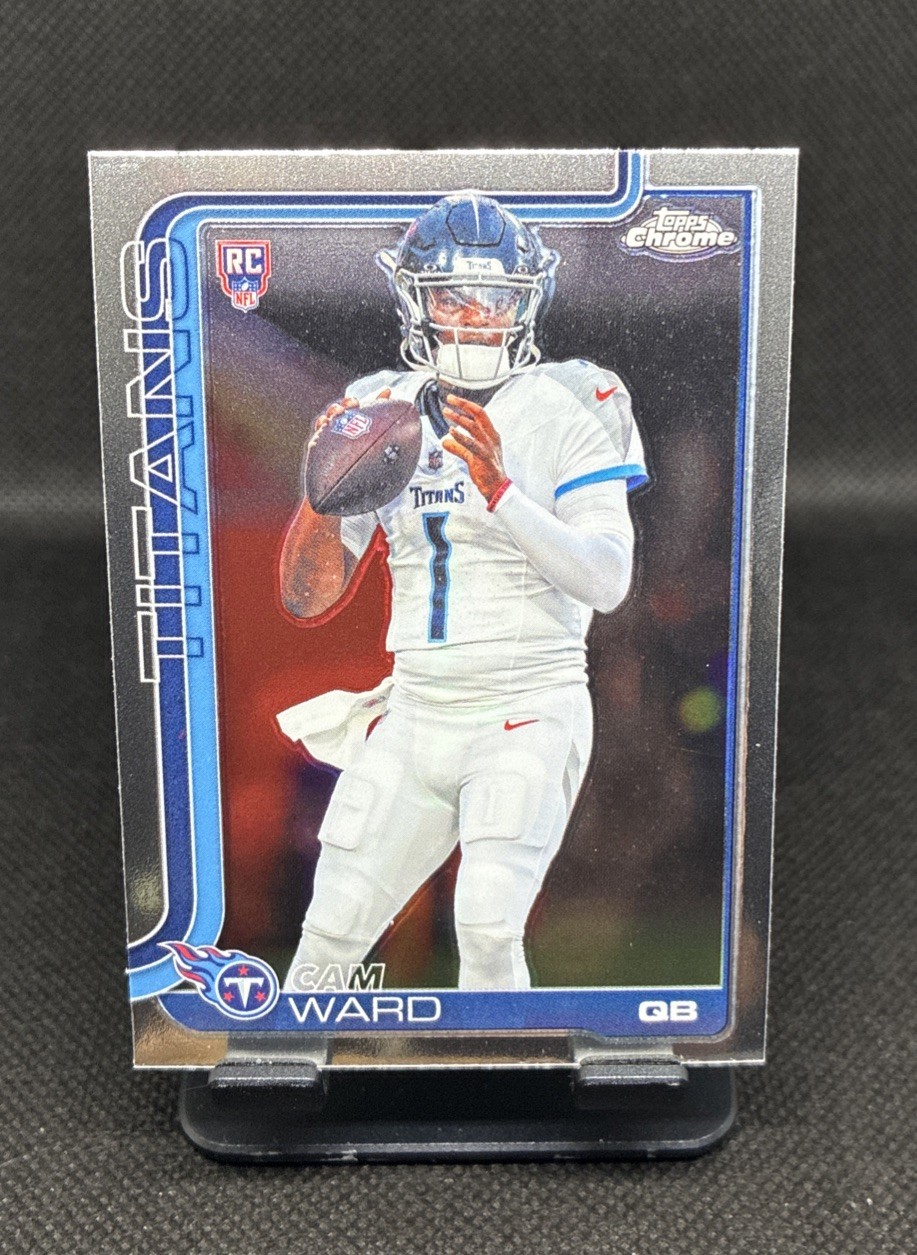 2025 Topps Chrome Football - Cam Ward #314 Rookie Base RC Tennessee Titans