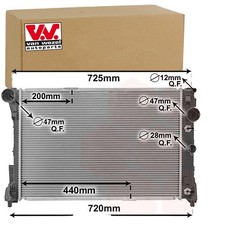 VAN WEZEL K&Uuml;HLER MOTORK&Uuml;HLUNG passend f&uuml;r MERCEDES E-KLASSE W212 C-KLASSE W204