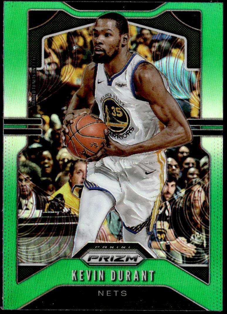 2019-20 Panini Prizm #210 Kevin Durant Prizms Green E1