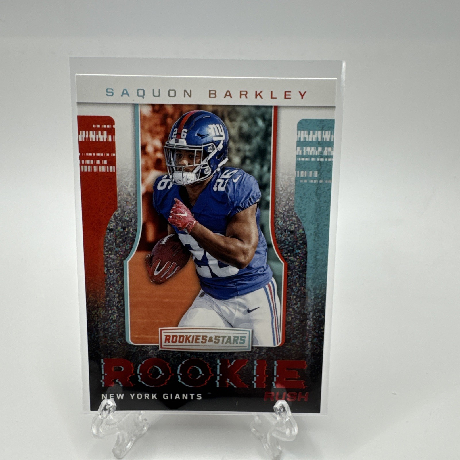 Saquon Barkley Panini Rookies & Stars Rookie Rush #RR2 Base