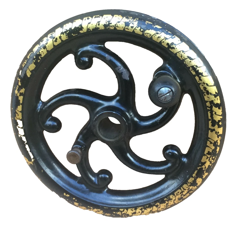 Máquina de costura Jones Serpentine manivela roda de equilíbrio - Imagem 2 de 4
