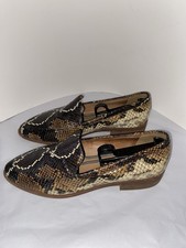 Madewell The Frances Loafer In Snake Embossed Leather Sz Women s 8.5