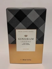 Bath and Body Works Gingham Legend Men's Cologne 3.4 fl oz Discontinued NEW