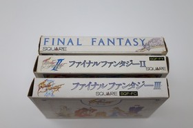 Final Fantasy I II III 1 2 3 Nintendo Famicom Box Manual Japan *US Seller* *Work