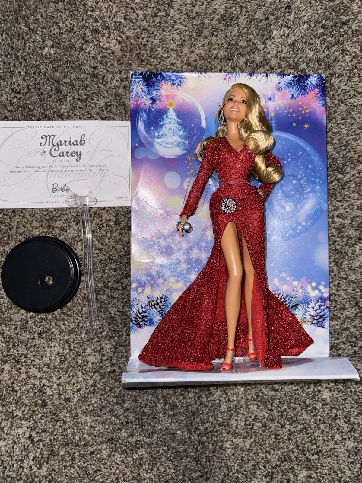 New barbie mariah carey doll signature singer mattel artist authentic