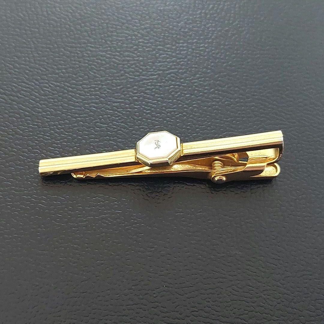 Yves Saint Laurent Ysl Cravatta Spilla Colore Oro Conchiglia Abbigliamento Formale Regalo Camicia di Lusso K