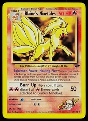 Blaine's Ninetales 21/132 Gym Challenge Rare