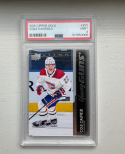 2021-22 Upper Deck Series 1 - Young Guns Cole Caufield #201 (RC) Psa 9