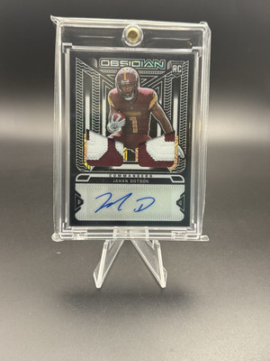 2022 Panini Obsidian - RPA  #RJI-JDO Jahan Dotson /10   