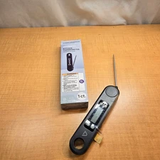 Ambiano Cordless Kitchen Thermometer LCD Display Stainless Steel NEW