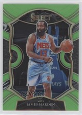2020-21 Panini Select Concourse Neon Green Prizm 22/75 James Harden #12 01su