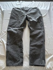 Dickies Men's 38x34 Gray Canvas Cotton Work Pants for Construction