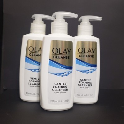 Olay Gentle Clean Foam Face Cleanser  Lot of 3 NEW