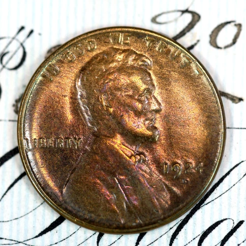 * 1924-D * SOLID+ GEM BU MS LINCOLN WHEAT PENNY * FROM ORIGINAL COLLECTION