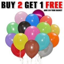5" 10" inch PLAIN latex balloons WHOLESALE party birthday 5-50 Baloons wedding