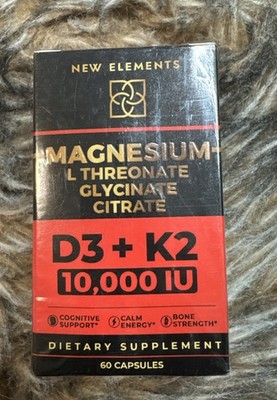 Magnesium Complex L-Threonate Glycinate Citrate with Vitamin D3 + K2 Exp.08/2027