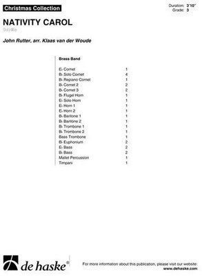 Nativity Carol | John Rutter | Christmas Collection | Partitur | 2007