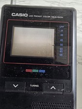 Vintage Casio TV-400 LCD Pocket Color Handheld TV Television VHF UHF