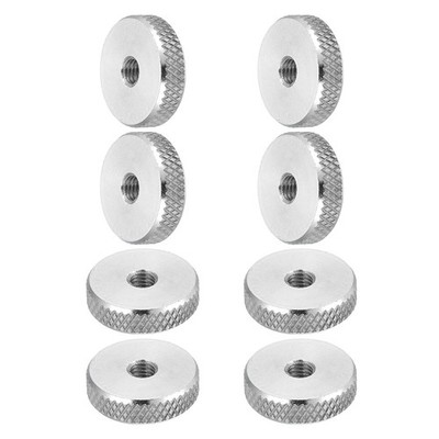 M5x20x5.4mm Flat Knurled Thumb Nuts, Female Thread Type, 8 Pcs