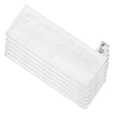 KEEPOW 5 Pack Steam Cleaner Pads Compatible with 3 Count (Pack of 1), 5 White